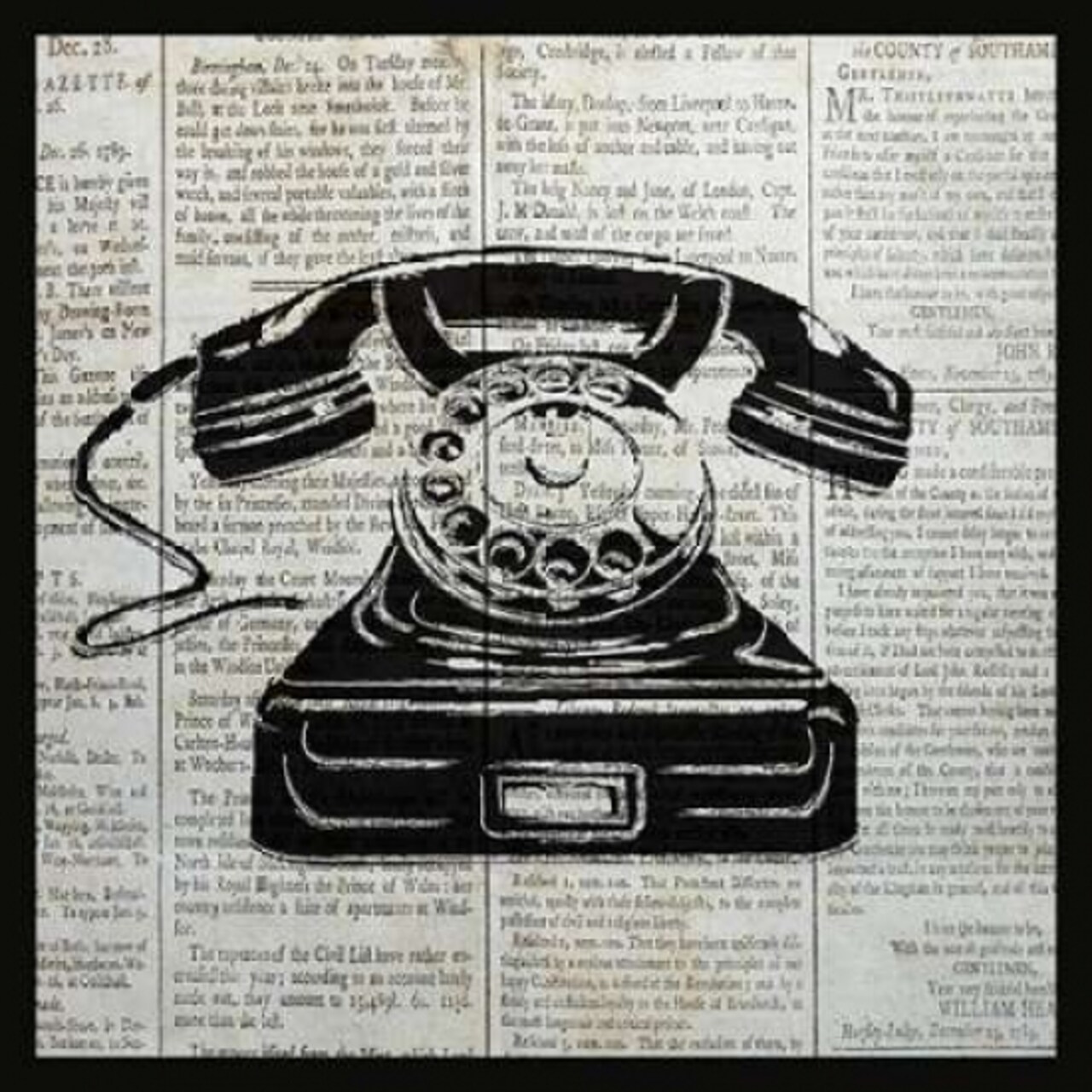 VINTAGE TELEPHONE Poster Print by Piper Ballantyne - Item # VARPDXPB25971